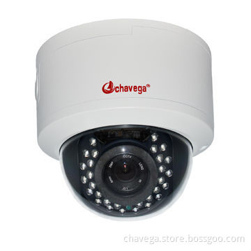 Security IP Dome Camera, Sony 1/2.8" CMOS 2.0 Megapixels Infrared Light 20 Meters, Made in China